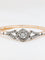 Bracelet Bracelet jonc or rose diamants taille ancienne 58 Facettes 664