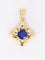 Pendentif Pendentif charms vintage fleur or jaune saphir 58 Facettes 1130.5