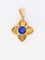 Pendentif Pendentif charms vintage fleur or jaune saphir 58 Facettes 1130.5