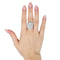 Bague 55 BiBigi - Bague en or blanc 18 ct et diamants 2,17 ct 58 Facettes 5555
