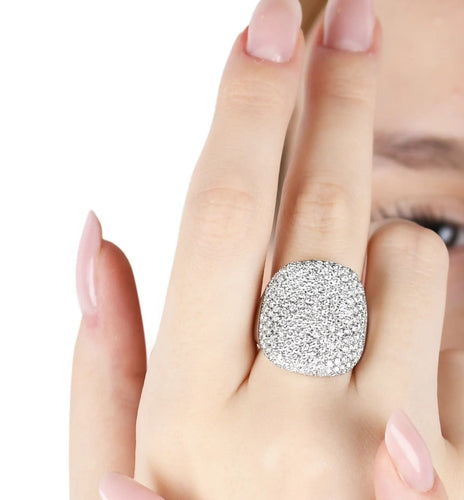 Bague 55 BiBigi - Bague en or blanc 18 ct et diamants 2,17 ct 58 Facettes 5555