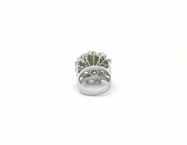 Bague Bague en or blanc 18 ct avec perle australienne et diamants 58 Facettes 5669