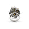 Bague 54 Bague en or blanc 18 carats avec diamants jaunes et blancs 58 Facettes 8819