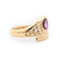 Bague Bague serpent en or jaune 18 kt avec rubis 0,80 ct et diamants 58 Facettes 8951