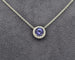 Collier Collier - Pendentif en or blanc 18 kt avec tanzanite 1 ct et diamants 58 Facettes 9759