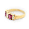 Bague Bague en or jaune 18 kt avec rubis et diamants 58 Facettes 9879