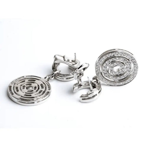 Boucles d'oreilles Bulgari Astrale - Boucles d'oreilles en or et diamants 58 Facettes 12915