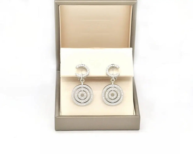Boucles d'oreilles Bulgari Astrale - Boucles d'oreilles en or et diamants 58 Facettes 12915