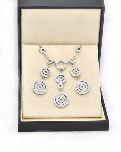 Collier Bulgari Astrale - Collier en or blanc 18 ct et diamants 58 Facettes 12909