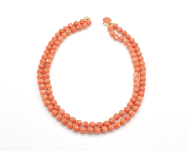 Collier Collier double rang en corail Momo et or 18k 58 Facettes 13733