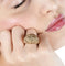 Bague Bague dôme en or rose 18 ct avec diamants 2,50 ct 58 Facettes 13621