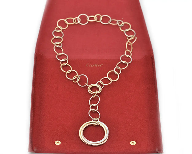Collier Cartier Trinity - Collier avec diamants en or 18 carats 58 Facettes 14191