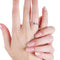 Bague 59 Bague en or blanc 18 ct avec rubis et diamants 58 Facettes 14638