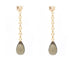 Boucles d'oreilles Boucles d’oreilles en or rose 18 ct avec quartz fumé et diamants 58 Facettes 14713
