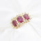 Bague Bague en or jaune 18 ct avec rubis et diamants 58 Facettes 16907