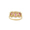 Bague Bague en or jaune 18 ct avec rubis et diamants 58 Facettes 16907