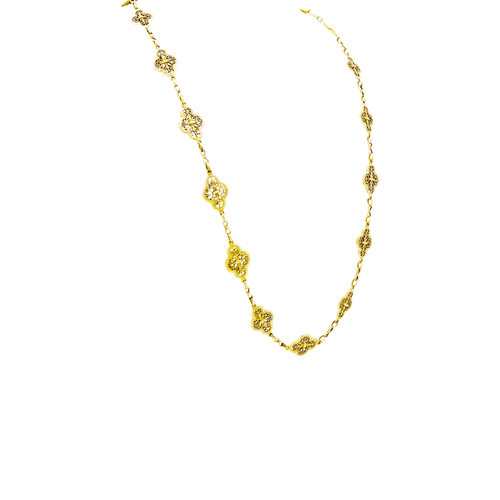 Collier Sautoir à motifs filigranés en or jaune 18 carats 58 Facettes 35258