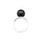 Bague 52 Dinh Van - Bague vintage en or blanc 18K et hématite 58 Facettes 35261