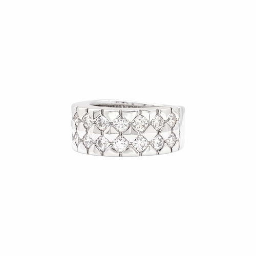 Bague 50 Boucheron - Bague bandeau en or blanc et diamants 58 Facettes 35291