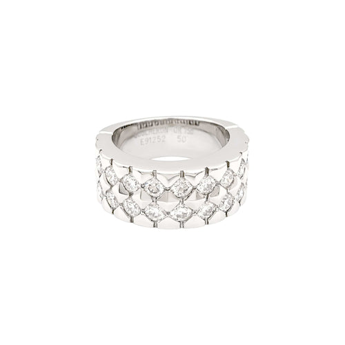 Bague 50 Boucheron - Bague bandeau en or blanc et diamants 58 Facettes 35291