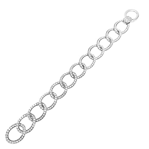Bracelet Bracelet Pomellato, "Brera", or blanc et diamants. 58 Facettes 35151