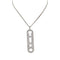 Collier Messika - Sautoir Move 10th anniversary en or blanc et diamants 58 Facettes 32173