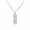 Collier Messika - Sautoir Move 10th anniversary en or blanc et diamants 58 Facettes 32173