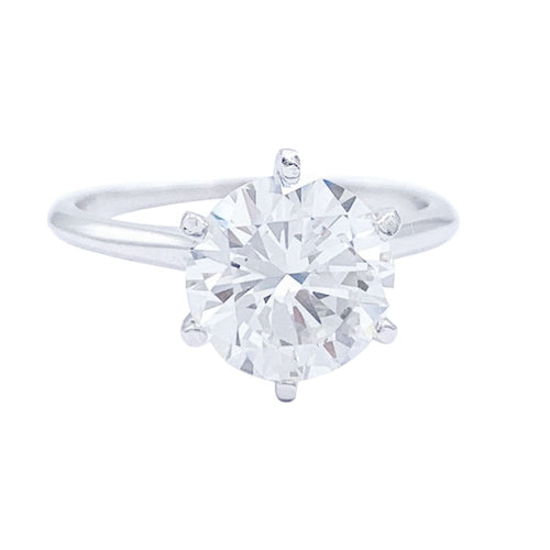 Bague 52 Bague solitaire en or blanc et platine sertie d’un diamant 58 Facettes 32492