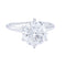 Bague 52 Bague solitaire en or blanc et platine sertie d’un diamant 58 Facettes 32492