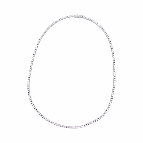 Collier Collier rivière en or blanc et diamants 58 Facettes 33220