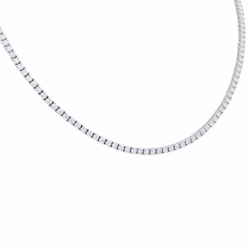 Collier Collier rivière en or blanc et diamants 58 Facettes 33220