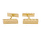 Boutons de manchette Hermès - Boutons de manchette en or jaune 750 guilloché 58 Facettes 33317