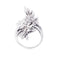 Bague 52 Bague ancienne en platine 950 sertie de diamants 58 Facettes 33752