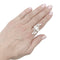 Bague 52 Bague ancienne en platine 950 sertie de diamants 58 Facettes 33752