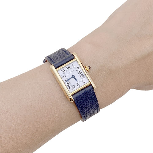 Montre Cartier Tank Louis Cartier - Montre en or jaune 58 Facettes 33902