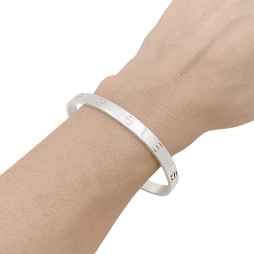 Bracelet Cartier Love - Bracelet en or blanc 750 58 Facettes 34379