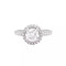 Bague 52 Cartier Destinée - Bague en platine sertie de diamants 58 Facettes 34413