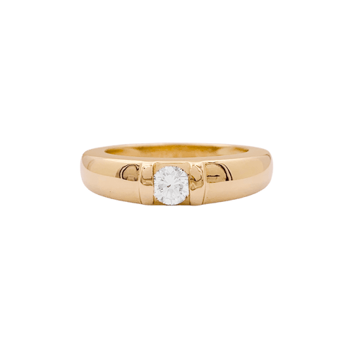 Bague 51 Chaumet Gioia - Bague jonc en or jaune et diamant 58 Facettes 34585
