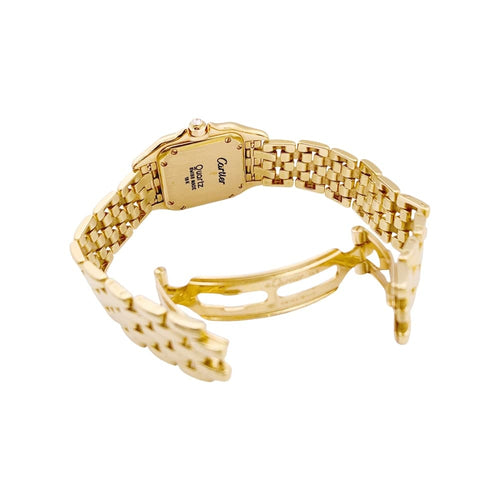 Montre Cartier Panthère - Montre femme petit modèle en or jaune et diamants 58 Facettes 34864