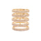 Bague 53 Repossi Berbère - Bague en or rose 750 pavée de diamants 58 Facettes 34863