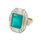 Bague 55 Bague deux ors émeraude et diamants 58 Facettes 30866