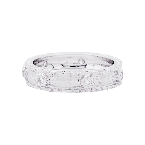 Bague 56 Buccellati Macri Capri Eternelle - Bague en or blanc et diamants 58 Facettes 33656