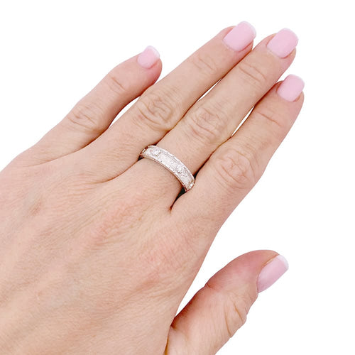 Bague 56 Buccellati Macri Capri Eternelle - Bague en or blanc et diamants 58 Facettes 33656