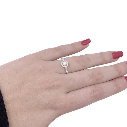 Bague 51 Messika Joy - Bague en or blanc sertie de diamants 58 Facettes 33620