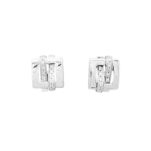 Boucles d'oreilles Boucheron Déchaînée - Boucles d’oreilles en or blanc et diamants 58 Facettes 35036