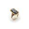 Bague Époque victorienne - Bague en or 14k à agate rubanée sculptée 58 Facettes