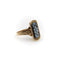 Bague Époque victorienne - Bague en or 14k à agate rubanée sculptée 58 Facettes