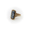 Bague Époque victorienne - Bague en or 14k à agate rubanée sculptée 58 Facettes