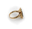 Bague Époque victorienne - Bague en or 14k à agate rubanée sculptée 58 Facettes