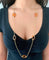 Collier Collier à maillons ovales en or jaune 14K et verre ambre sculpté 58 Facettes 10027